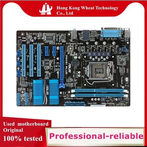 For ASUS P8H61 PLUS Motherboard Socket LGA 1155 DDR3 SATA2 For Intel H61 Original Desktop Used Mainboard