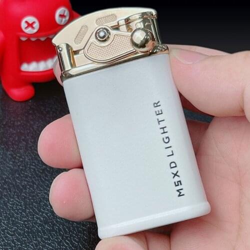 New Rocker Inflatable Windproof Gas Lighter Creative Luminous Turbo Jet Lighter Cigarette Lighter Smoking Accessories Mens Gift