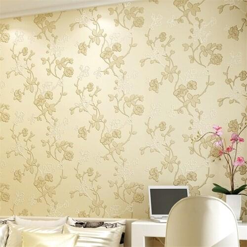 Beibehang European 3d wallpaper simple warm 3D stereo modern bedroom living room sofa background walls pastoral wallpaper roll