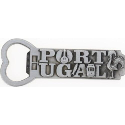 Portugal Font Refrigerator Bottle Opener Magnet Creative Zinc Alloy Plating Process Beer Opener Kitchen Accessories Gadgets