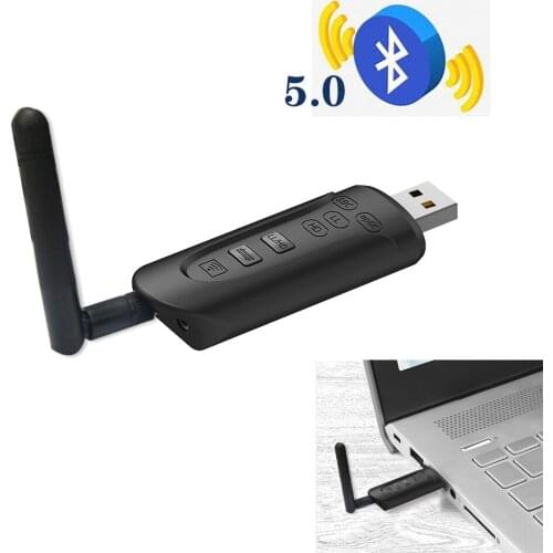 AptX Low Latency / LL Bluetooth 5.0 Transmitter Audio USB Adapter 3.5mm AUX Jack Wireless Dongle Apt-X Transmitter for TV PC PS4