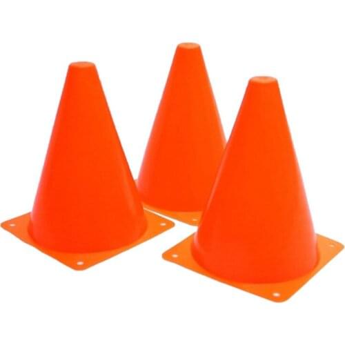 Plastic Traffic Cones - 12 Pack of Multipurpose Construction Theme Party Sports Activity Cones for Kids Outdoor and Indoor Gamin