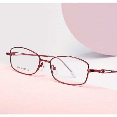Half Rim Metal Frame Glasses Female Fashional Business Style Myopia Spectacles Women Eyewear Full Rim Alloy Prescription Eyewear