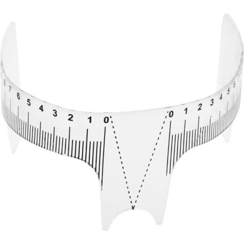 Portable Reusable Permanent Stencils Makeup Microblading Measure Tattoo Ruler