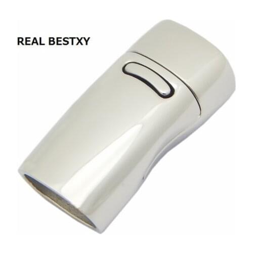 REAL BESTXY 10pcs/lot Wholesale jewelry finding gold Steel magnetic clasp lock for rope bracelets necklace