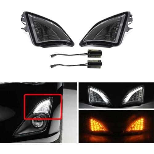 Bright Smoke For Toyota GT86 FT86 Scion FR-S 2013- Led 3D Corner Lamp Turn Signal Front Bumper Corner Lights Car-Styling