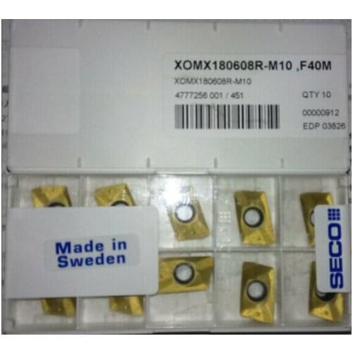 10PCS CARBIDE INSERT XOMX180608R-M10 F40M