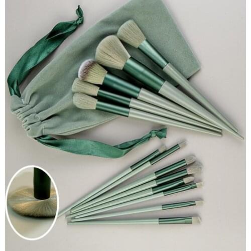 13pcs Professional Makeup Brush Set Soft Fur Portable Powder Eye Shadow Foundation Blush Cosmetic Beauty Make Up Brush Maquiagem