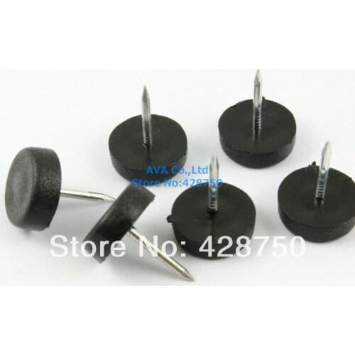 14mm Plastic Furniture Chair Nail Feet Glides Feet Bottom Protect