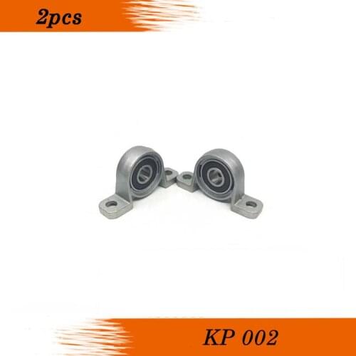 Free shipping 2pcs KP002 pillow block ball bearing 15mm Zinc Alloy Miniature Bearings