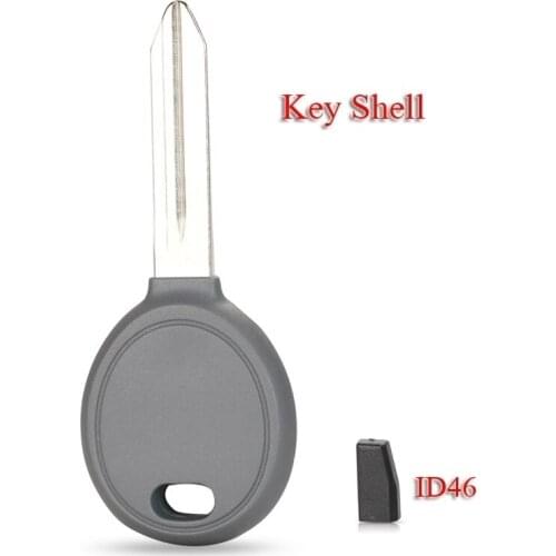 Kutery 10PCS/Lot Car Key Shell For Dodge Sebring Magnum Durango Jeep Chrysler Town Country With ID46 Chip Key Case Fob Cover