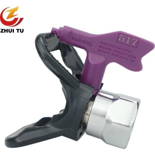 Airless Paint Sprayer Tool Paint Sprayer Guide Parts Spray Gun Tip Nozzle Black Stainless Steel Nozzle Holder For Paint Sprayer