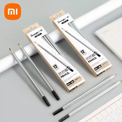 Xiaomi Youpin Guangbo Concave HB Pencil wooden pencils Black For Painting And Writing 10pcs per box