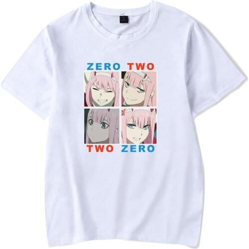 Summer Darling in the FranXX Short Sleeve T shirt Men Women Tops New Fashion boys girls Casual Printed Animation White T-Shirts