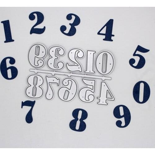 Numeral Metal Cutting Dies Large Digital Set Die Cut DIY Scrapbooking Paper Photo Album Crafts Stamps Mould Blade Punch Stencil
