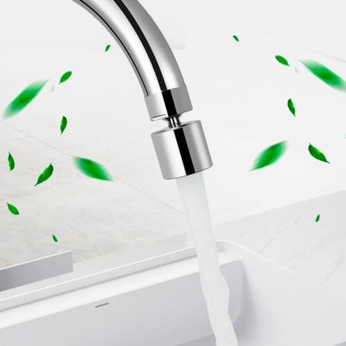 Water Tap Nozzle Bubbler 2-Flow Splash-proof 360-Degree Water Saving Filter Kitchen Faucet Aerator Water Purification