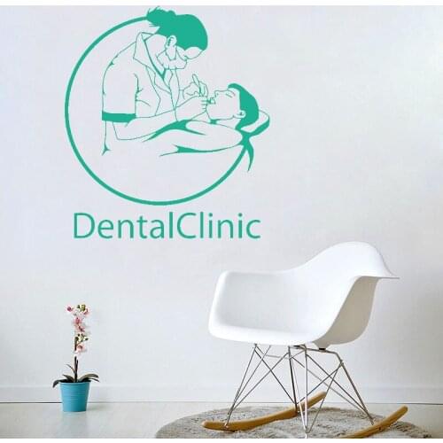 Wall Stickers for Dentists Office Tooth Extraction Environmental Protection Wallpapers Dental Clinic Material Benefit YT2203