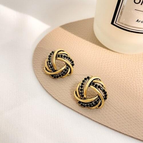 2021 New Arrival Stud Earrings Metal Women Classic Stud Earrings Simple Small Fashion Trendy Female Korean Jewelry