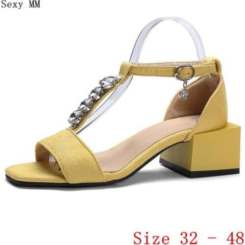 High Heels Peep Toe Shoes Women Pumps High Heel Sandals Woman Gladiator Sandals Plus Size 32 - 40 41 42 43 44 45 46 47 48