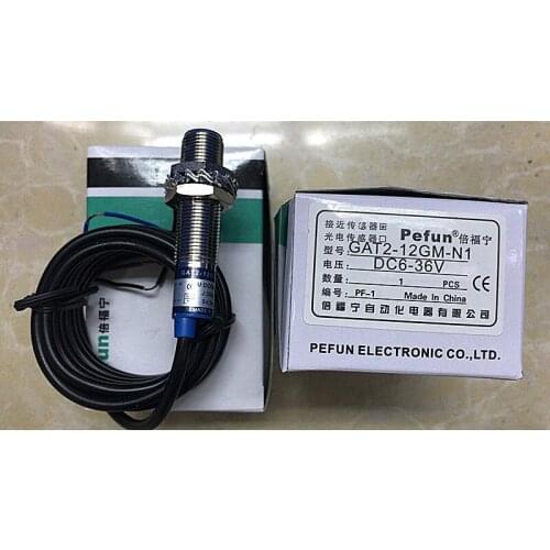 Genuine induction switch, proximity switch GAT2-12GM-N1, NPN, normally open pefun