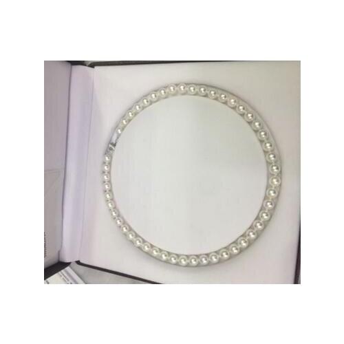 Free shipping >>>>noble jewelry double strands 8.5-9mm Japanese Akoya round white pearl necklace 14k