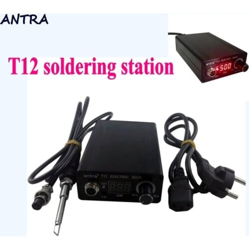 Quick Heating T12 soldering station electronic welding iron Automatic sleep automatic standby thermostat control STC-T12 L1115