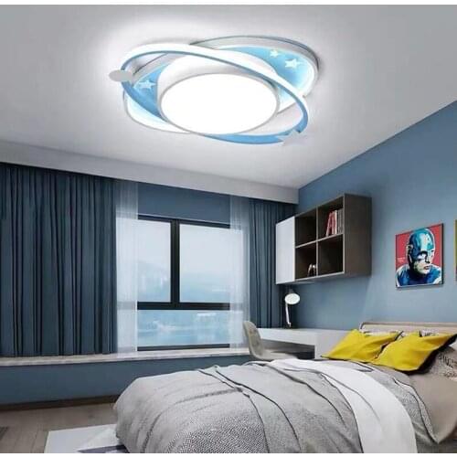 Planet Dimmable Led Ceiling Lights For Bedroom Nursery Baby Boy Children Room Ceiling Light Lamp For Kids Room Light chandeliers