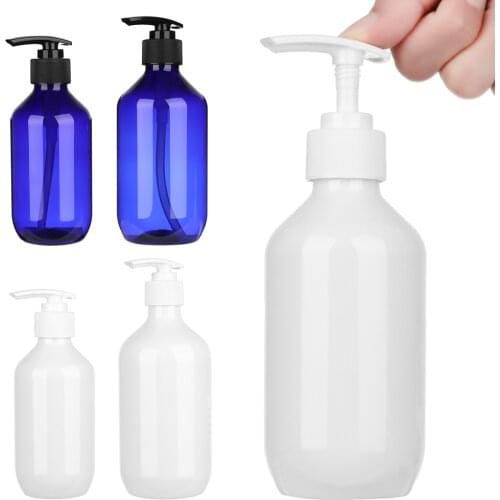 300/400/500 ml Large capacity Points Bottling Shampoo Lotion Shower Gel Press Dispenser Bottle Bath Plastic Pump Container