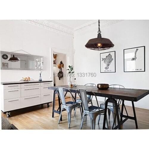 North Europe style loft2 warehouse creative restaurant bar vintage American country wrought iron pendant antique pendant lamp