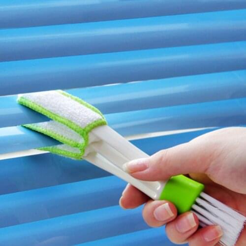 Portable Double Ended Car Air Conditioner Vent Slit Cleaner Brush Instrumentation Dusting Blinds Keyboard Cleaning Brush