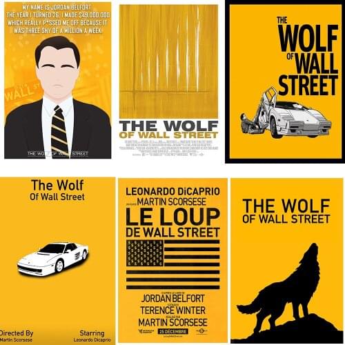 The wolf movie Poster Clear Image Wall Stickers Home Decoration Good Quality Prints White Coated Paper home art Brand
