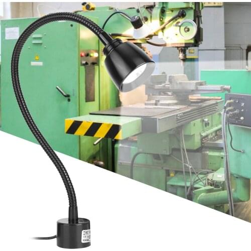 7W Adjustable LED CNC Working Light Machine Lathe Tool Flexible Gooseneck Lamp For Punching Machine Work Light Drill Press Lathe