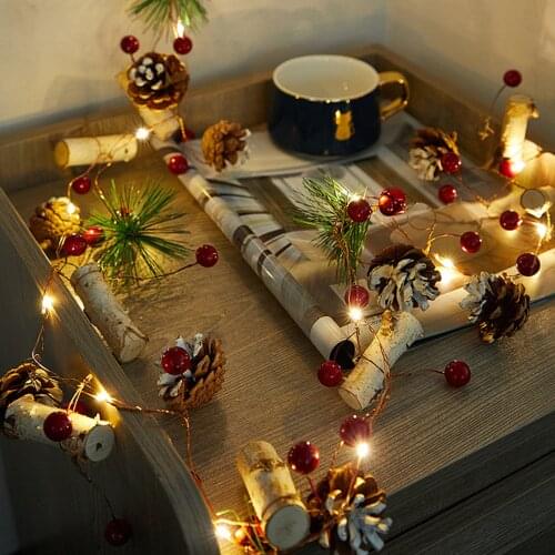 2m Christmas Atmosphere Light String Bedroom Decoration Lamp Party Adjustable Room Wall Hanging LED Copper Wire Colorful