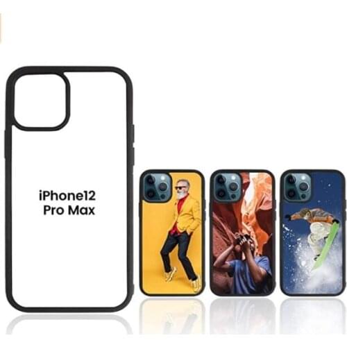 Sublimation Blank phone cases cover shell rubber TPU case for iphone12 xr mini 6 7 8 plus xs max with aluminum plate