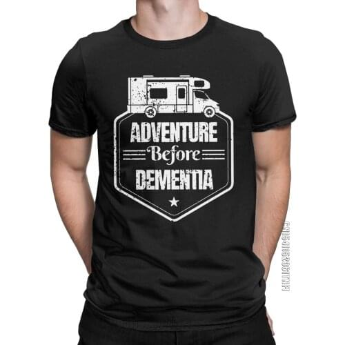 Hiking Camping Aventure Vintage T-Shirts For Men Vintage Cotton Tee Shirt O Neck Classic Short Sleeve T Shirt New Arrival Tops