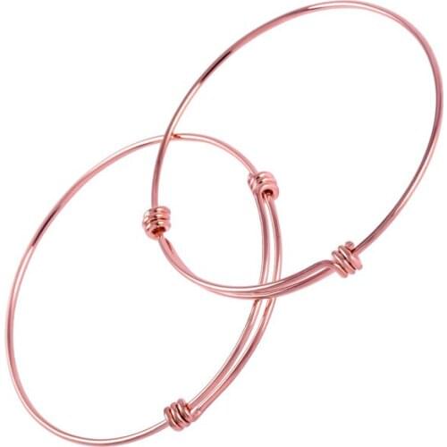 60mm DIY Bangles High Grade Expandable Wholesale Cuff Bangle Bracelet Gift for Women girl CJB0214