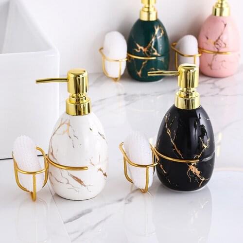 NEWYEARNEW Fashion Ceramic Hand Washing Liquid Bottle Hotel Soap Dispenser Emulsion Bathroom Accessories Set Home Decoration