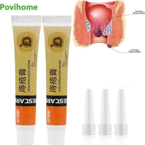 1Pcs 20g Herbal Hemorrhoids Cream Effective Treat Internal External Mixed Hemorrhoid Anal Fissure Swelling Pain Relief Plaster