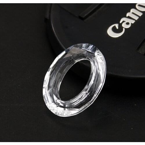 2 PC Clear and Bright Oval Crystal Prism Chandelier Shade Light Suncatcher DIY Lighting Curtain Jewelry Tools Lighting Accessory