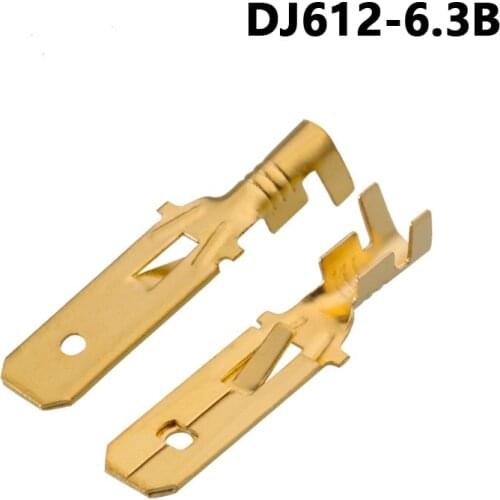 2000 pcs H62 brass tinned 6.3mm automotive terminal Automotive connector male terminal DJ612-6.3B