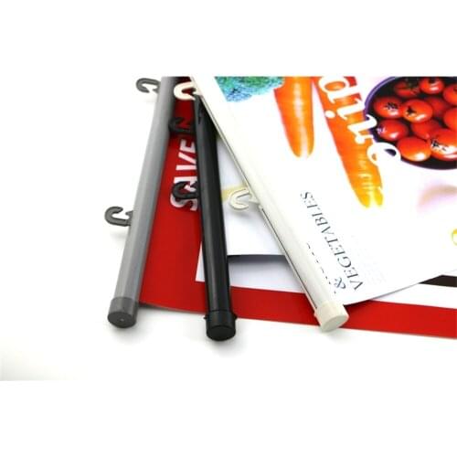 50cm advertising poster holder plastic poster clip photo frame snap banner clip strip flag rod ceiling poster supporting system