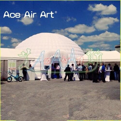 White super inflatable outdoor bubble dome tent/house with blower for trade shows