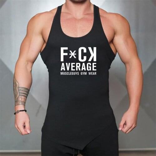 Brand Mens Fashion Gym Tank Top Clothing Bodybuilding Workout Musculation Fitness Stringer Singlets Sleeveless Vest Shirt Men