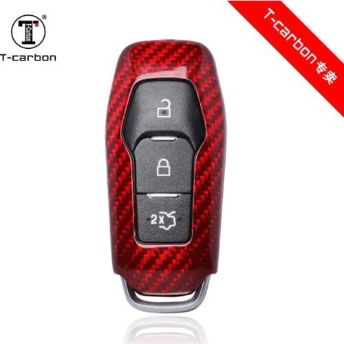 Carbon Fiber Car Key Case Shell For Ford Focus 3 Button Holders Accessories Car Styling