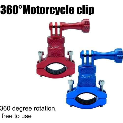 Bike Bicycle Camera Holder 360 Swivel Cycling Motorcycle Handlebar Stand Mount Clamp Metal for MTB for Gopro Action Camera Phone