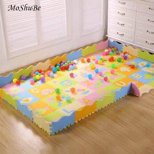Children Climbing Mat Baby Foam Play Mat With Fence Interlocking Crawling Soft Floor Tiles For Kids Rug Activity Games Toys