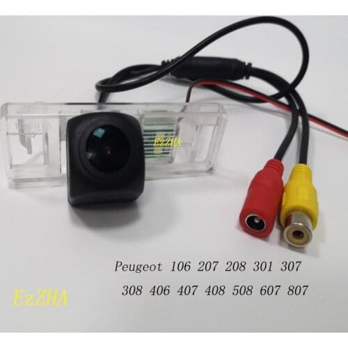 For Peugeot 106 207 208 301 307 308 406 407 408 508 607 807 Car Rear View Camera / With Relay HD Night Vision Reversing Camera
