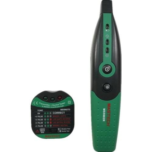 MASTECH MS5902 Circuit Breaker Finder / Socket Tester Instruction / Fully automatic Circuit Breaker Finder