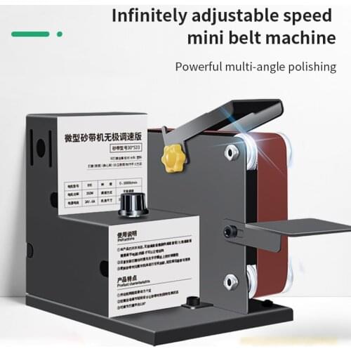 Miniature Mini Electric Belt Machine DIY Polishing Machine Grinding Machine Fixed Angle Knife Sharpening Machine