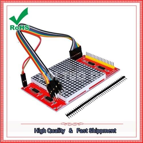 LED dot matrix screen module 16 * 16 infinite cascade 51 development board compatible 12864 interface 16*16